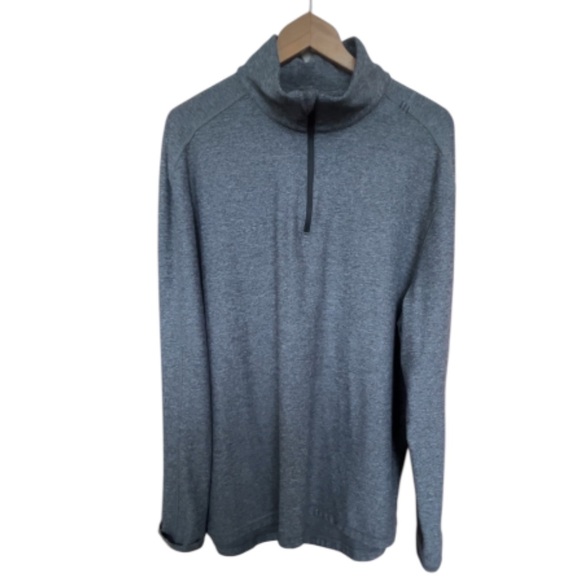 Lululemon Men’s Gray Half-Zip Performance Pullover Top Size XL - Picture 3 of 15